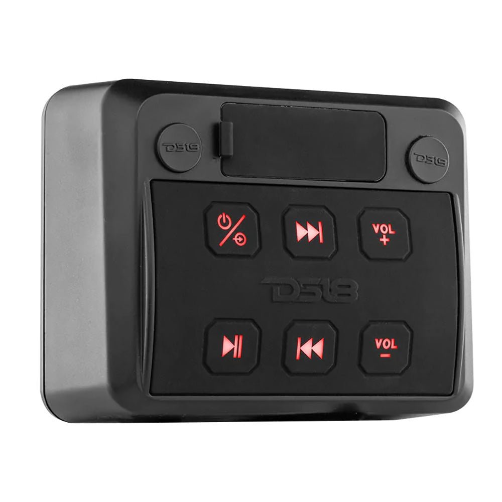 DS18 HYDRO Square Marine Waterproof Audio Receiver w/Aux Input, Bluetooth, USB Universal Pod [ENSBTRC-SQ] - Houseboatparts.com