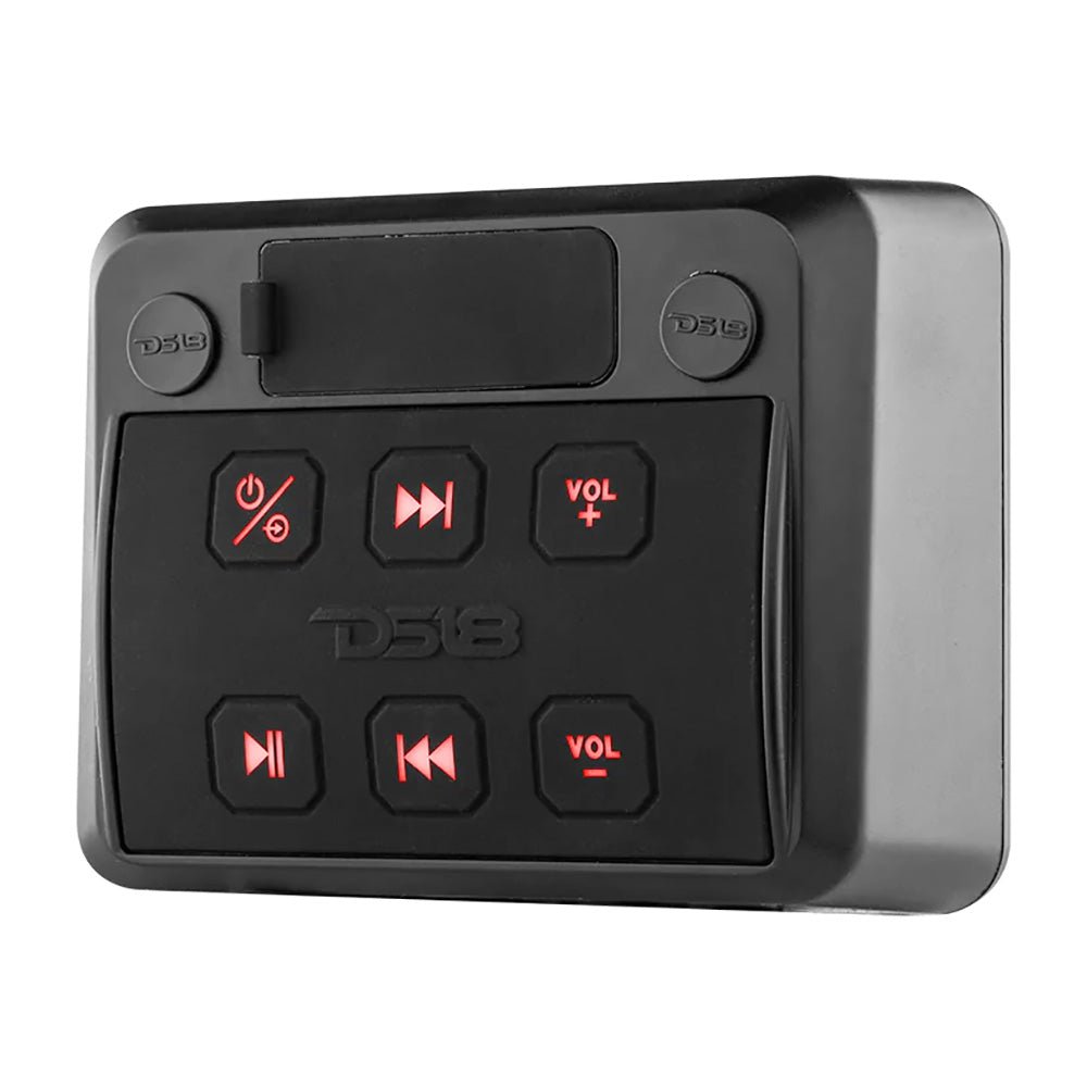 DS18 HYDRO Square Marine Waterproof Audio Receiver w/Aux Input, Bluetooth, USB Universal Pod [ENSBTRC-SQ] - Houseboatparts.com