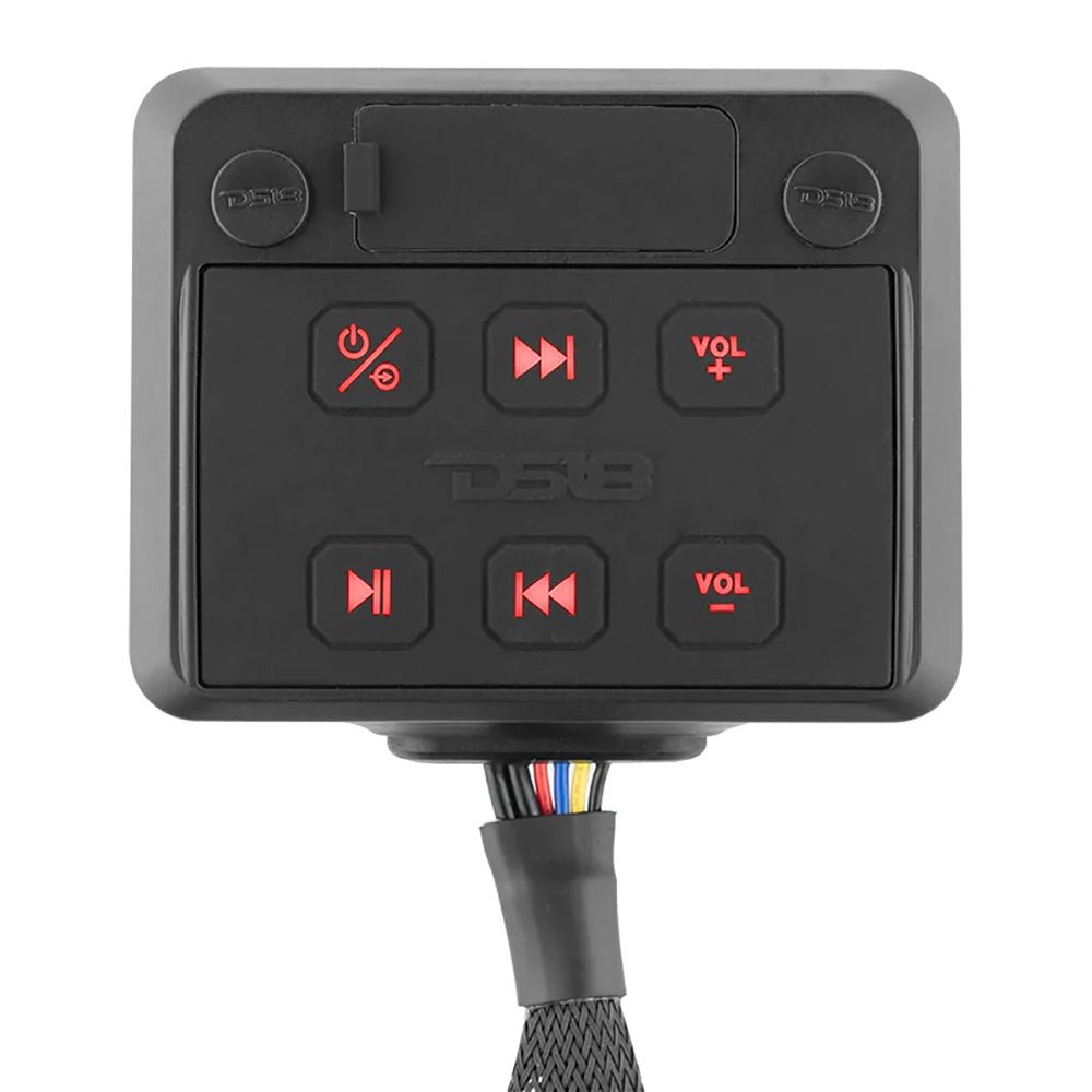 DS18 HYDRO Square Marine Waterproof Audio Receiver w/Aux Input, Bluetooth, USB Universal Pod [ENSBTRC-SQ] - Houseboatparts.com