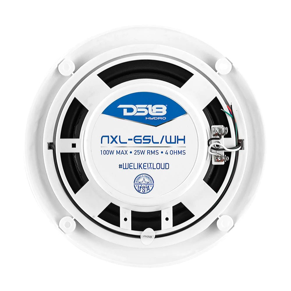 DS18 HYDRO Marine Package w/MRX1 Head Unit NXL-6SL/WH Speakers - White [MRX16SL/WH] - Houseboatparts.com