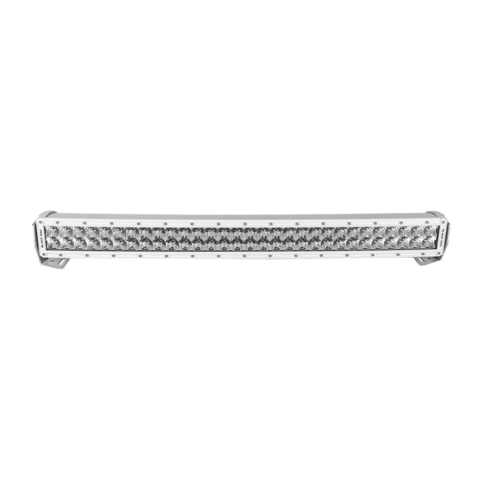 Black Oak 30" Marine Curved Double Row LED Light Bar - Spot Optics - White Housing - Pro Series 3.0 [30SCM - D5OS] - Houseboatparts.com