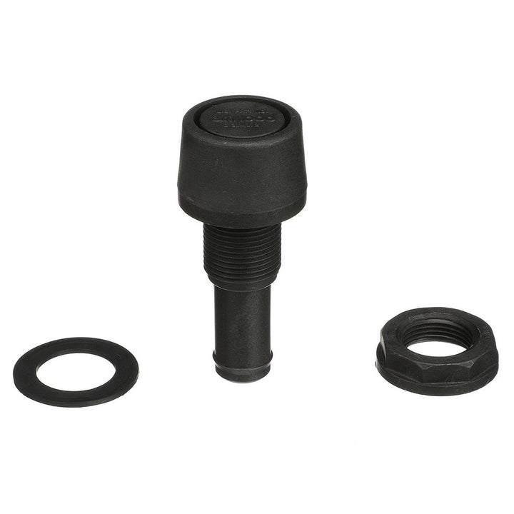 Attwood Straight Fuel Vent - Black Polypropylene [1607 - 3] - Houseboatparts.com