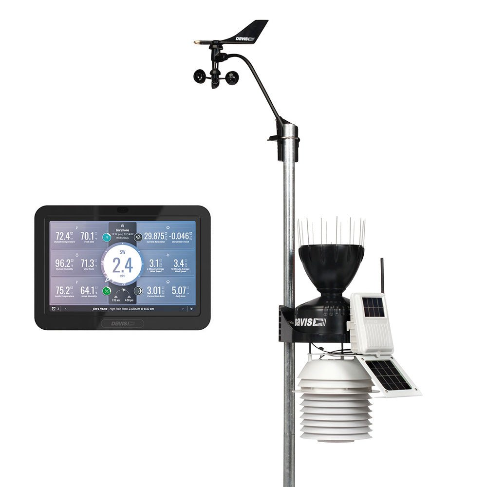 Davis Vantage Pro2 Wireless Weather Station w/WeatherLink Console 24hr Fan Aspirated Radiation Shield [6253] - Houseboatparts.com