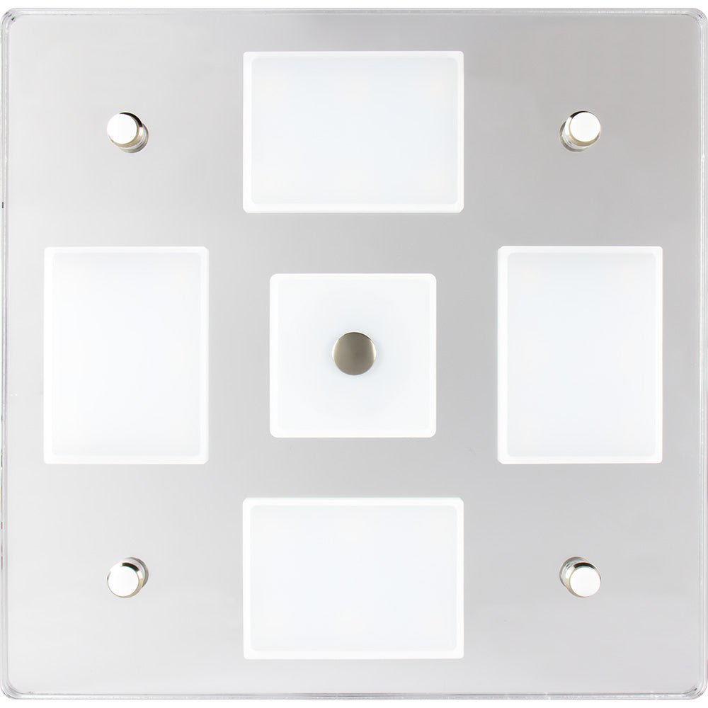 Sea-Dog Square LED Mirror Light w/On/Off Dimmer - White Blue [401840-3] - Houseboatparts.com