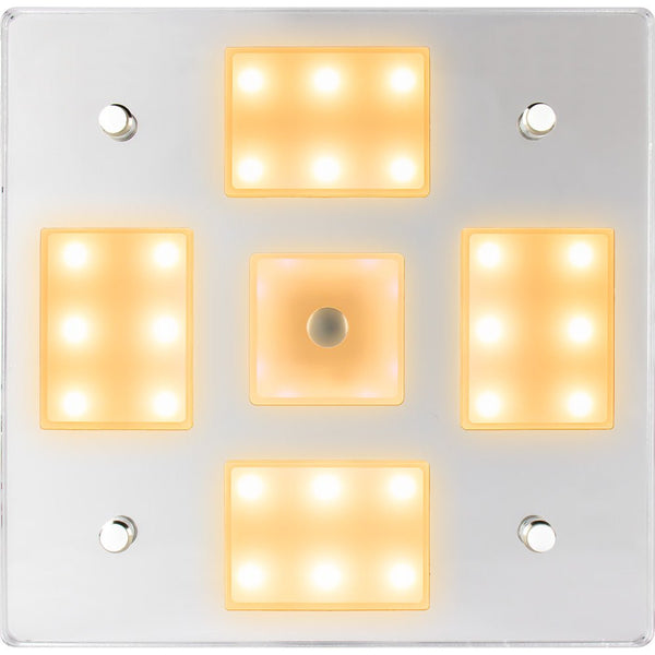 Sea-Dog Square LED Mirror Light w/On/Off Dimmer - White Blue [401840-3] - Houseboatparts.com