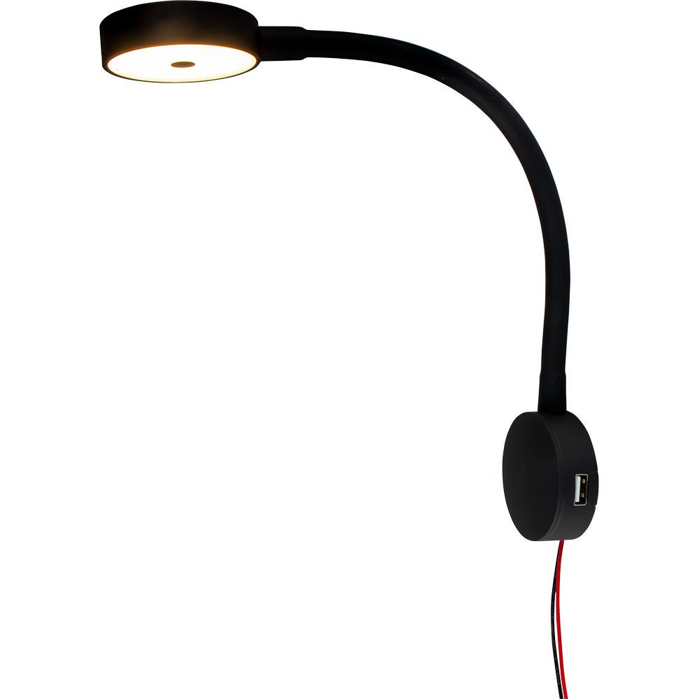 Sea-Dog LED Flex Neck Day/Night Light w/USB Socket - Red White Light [404939-3] - Houseboatparts.com