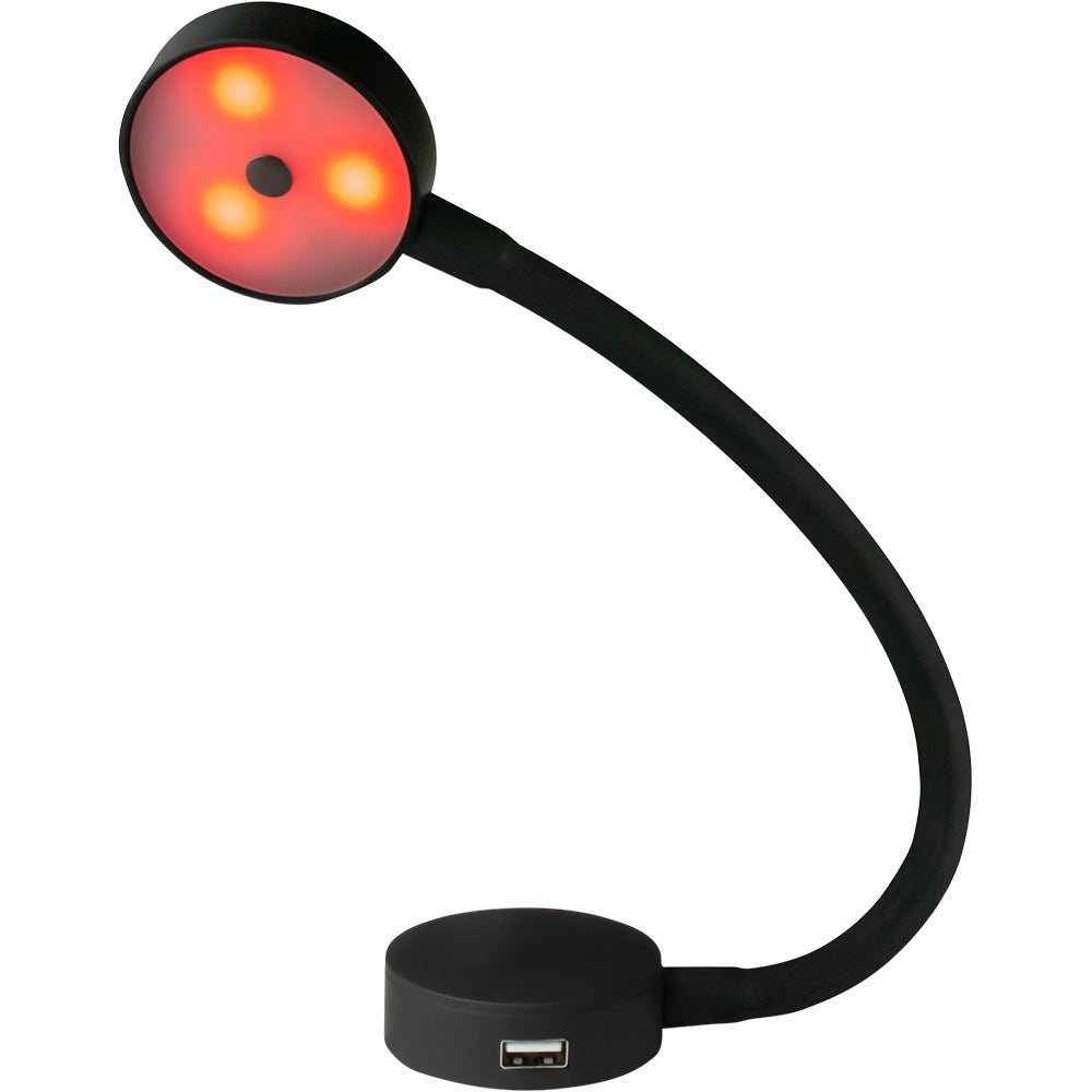 Sea-Dog LED Flex Neck Day/Night Light w/USB Socket - Red White Light [404939-3] - Houseboatparts.com