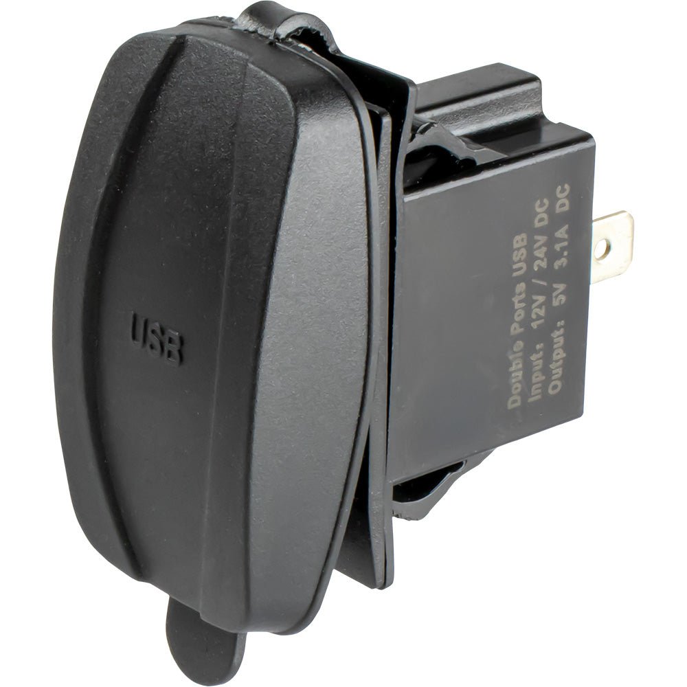 Sea-Dog USB USB-C Rocker Switch Style Power Socket [426521-1] - Houseboatparts.com