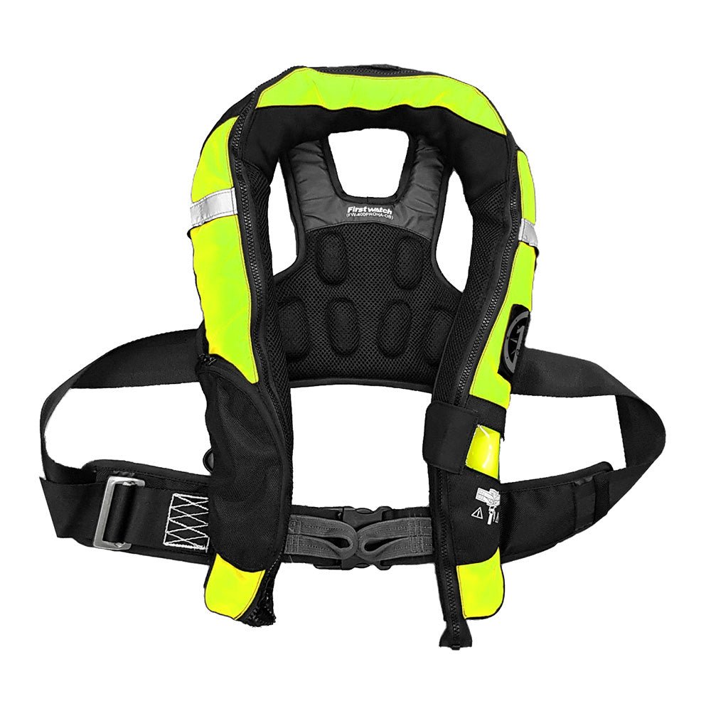 First Watch FW-40PRO Ergo Auto Inflatable PFD - Hi-Vis Yellow [FW-40PROA-HV] - Houseboatparts.com