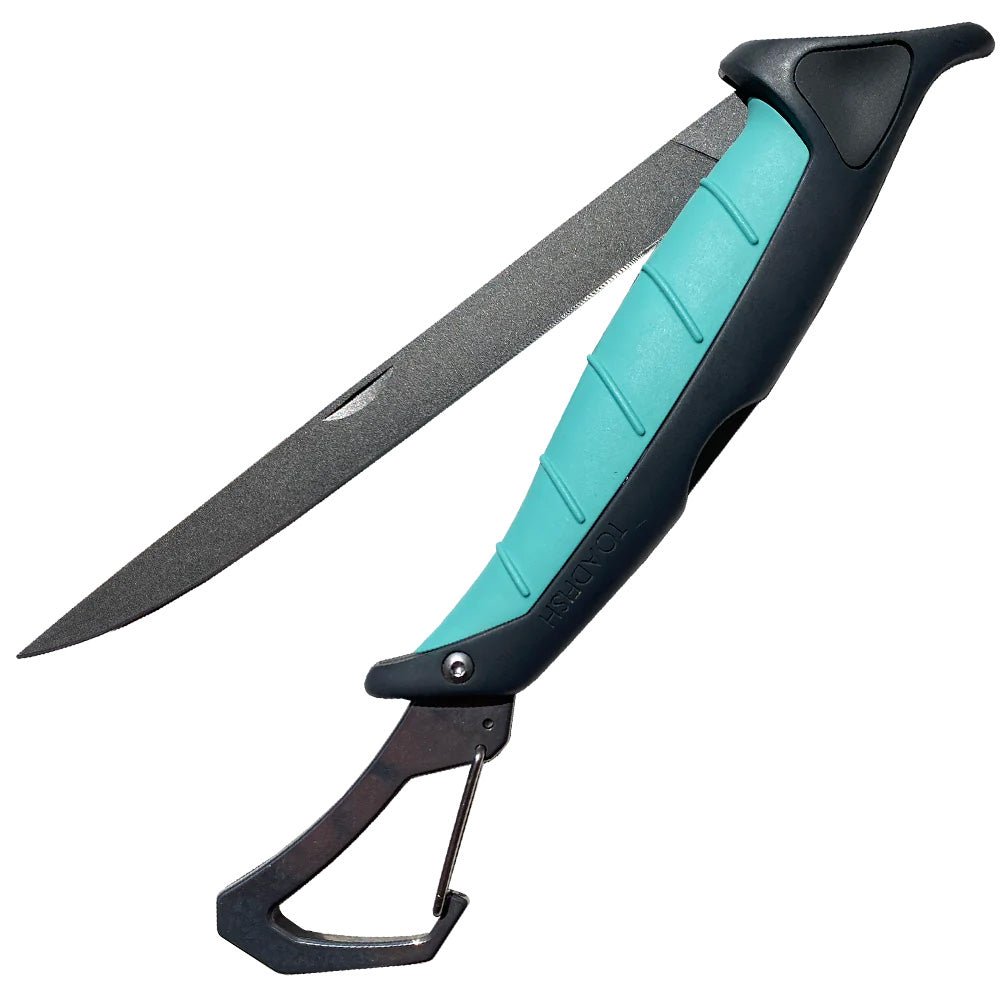 Toadfish Stowaway Folding Fillet Knife w/Built-In Carabiner - 7" [1029] - Houseboatparts.com