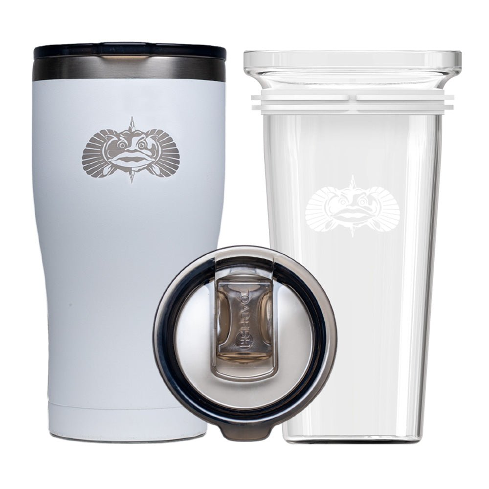 Toadfish Non-Tipping 20oz Tumbler - White [1133] - Houseboatparts.com