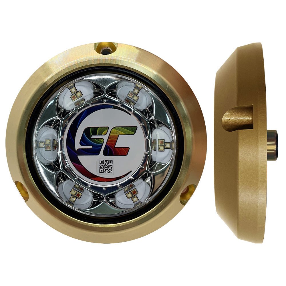 Shadow-Caster SC3 Series CC (Full Color Change) Bronze Surface Mount Underwater Light [SC3-CC-BZSM] - Houseboatparts.com