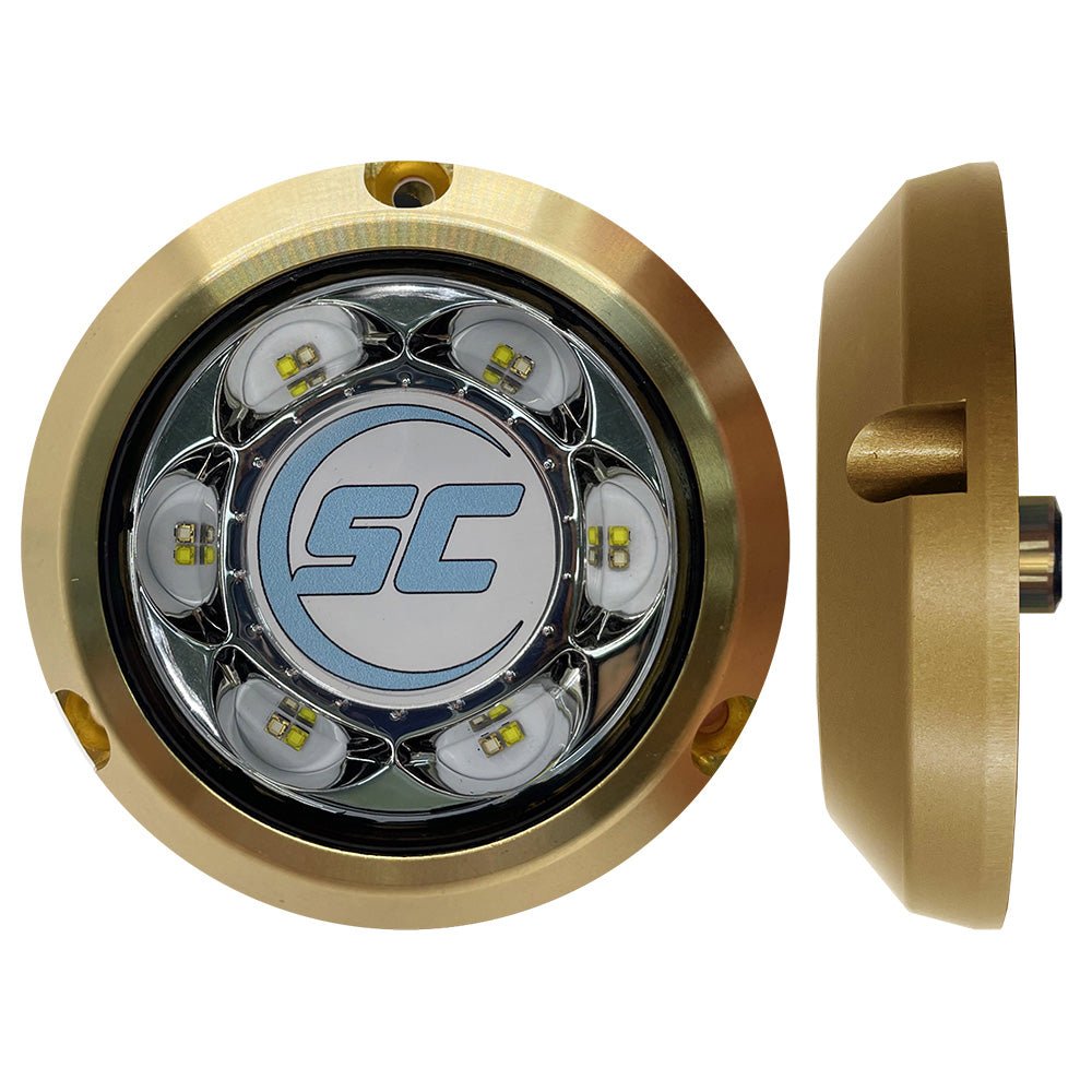 Shadow-Caster SC3 Series Bimini Blue Bronze Surface Mount Underwater Light [SC3-BB-BZSM] - Houseboatparts.com