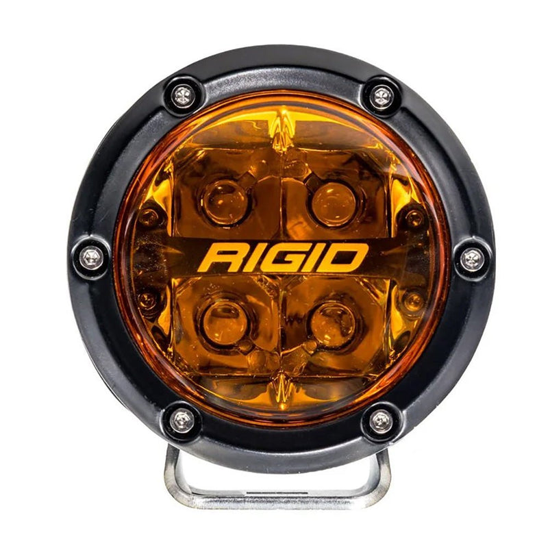 RIGID Industries 360 Series 4" Spot w/Amber Pro Lens - Pair [36123] - Houseboatparts.com