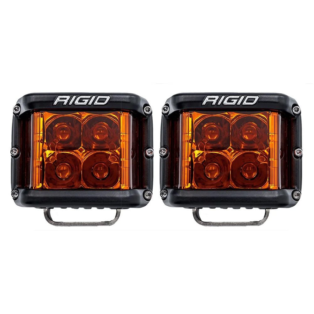 RIGID Industries D-SS Spot w/Amber Pro Lens - Pair [262214] - Houseboatparts.com