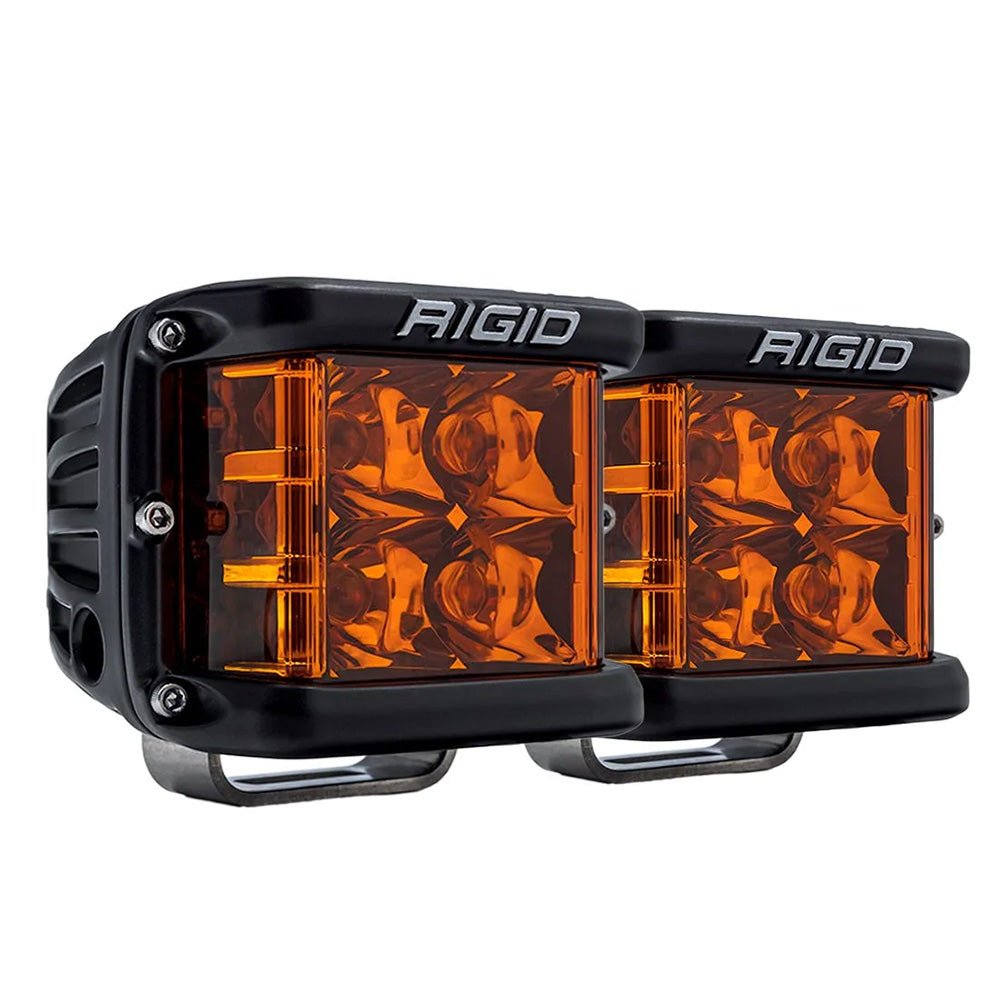 RIGID Industries D-SS Spot w/Amber Pro Lens - Pair [262214] - Houseboatparts.com