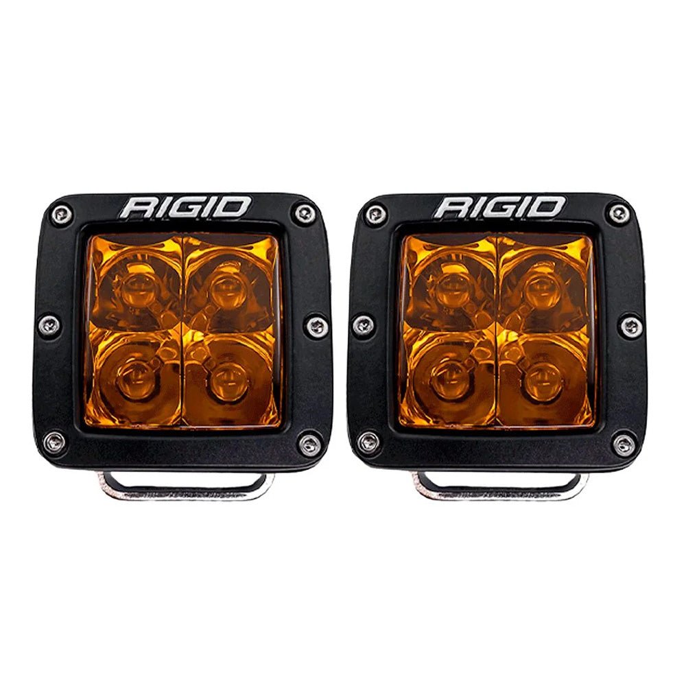 RIGID Industries D-Series Spot w/Amber Pro Lens - Pair [20252] - Houseboatparts.com