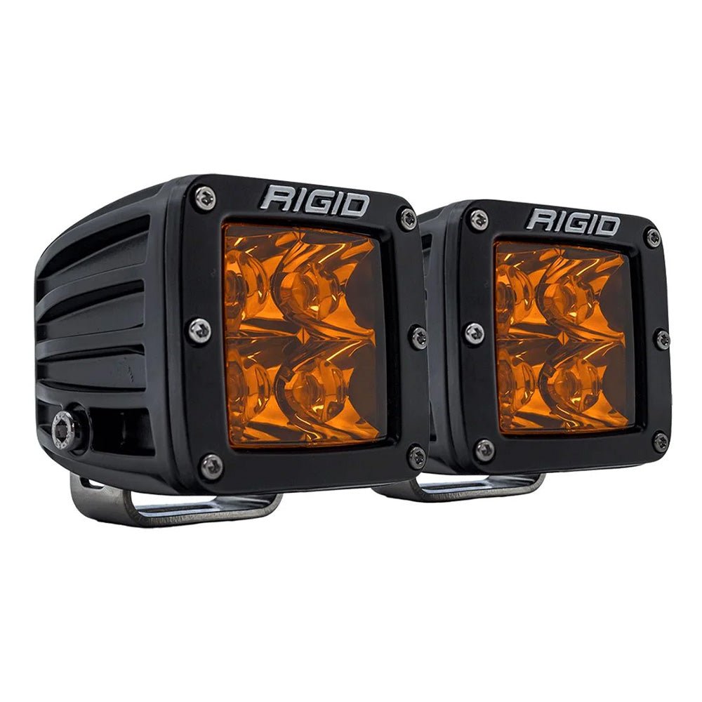 RIGID Industries D-Series Spot w/Amber Pro Lens - Pair [20252] - Houseboatparts.com