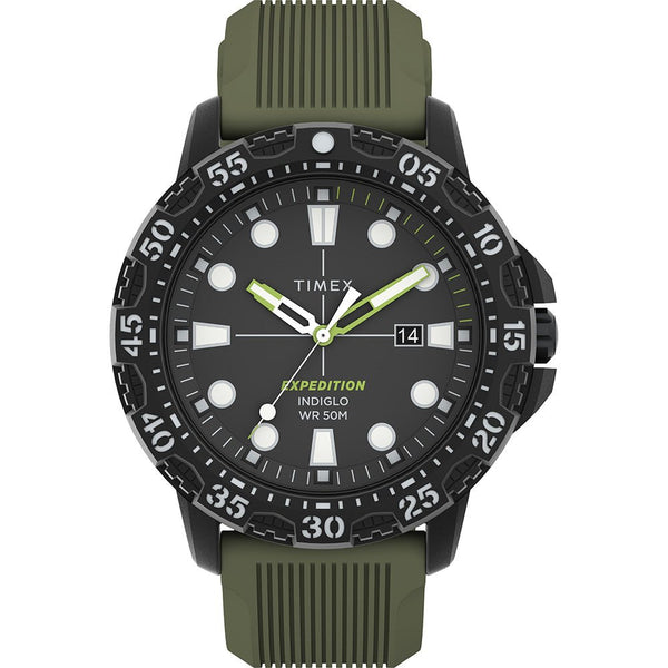 Timex Expedition Gallatin - Green Dial Green Silicone Strap [TW4B25400] - Houseboatparts.com