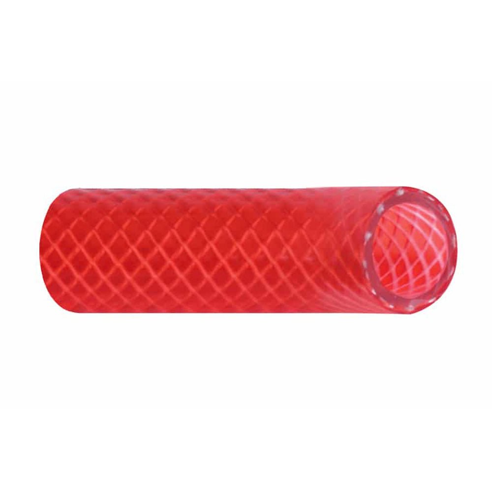 Trident Marine 1/2" x 50 Boxed Reinforced PVC (FDA) Hot Water Feed Line Hose - Drinking Water Safe - Translucent Red [166-0126] - Houseboatparts.com