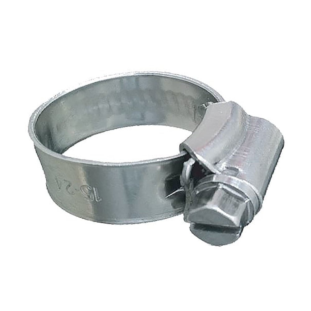 Trident Marine 316 SS Non-Perforated Worm Gear Hose Clamp - 3/8" Band - (5/16" 9/16") Clamping Range - 10-Pack - SAE Size 3 [705-0141] - Houseboatparts.com