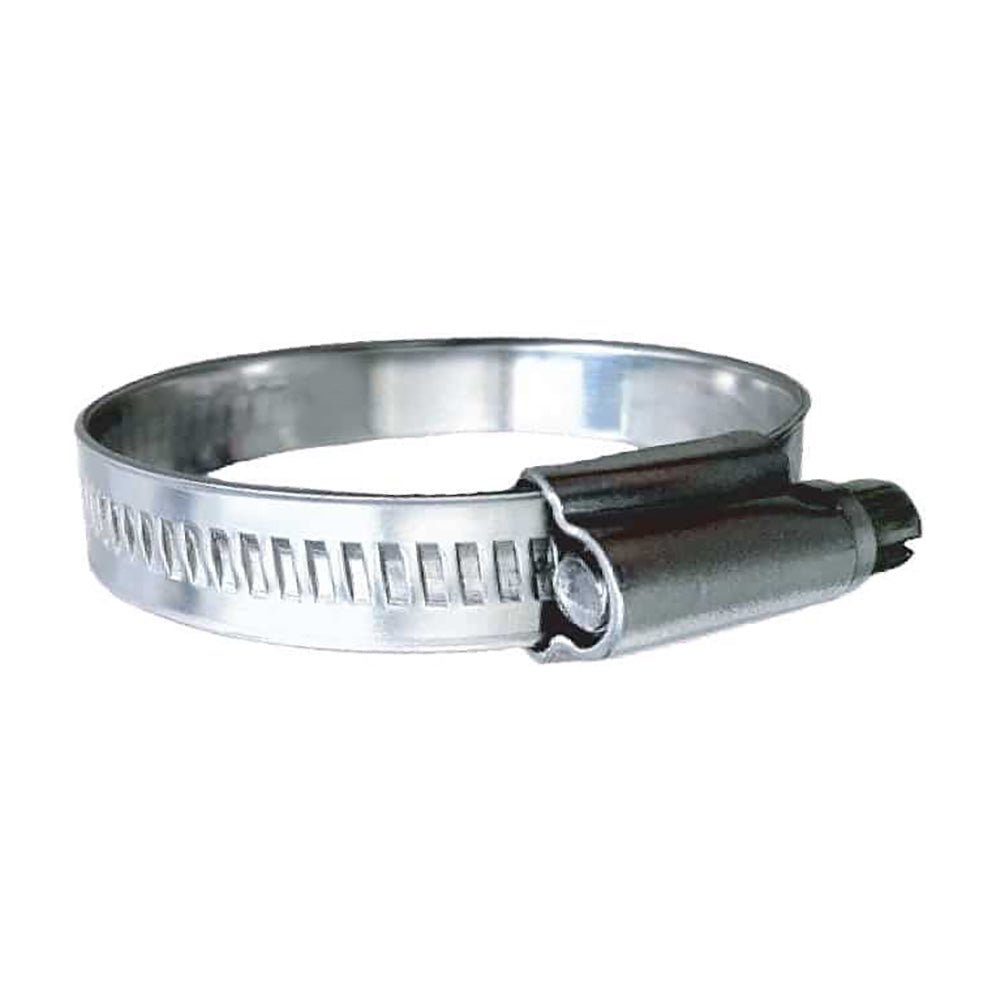 Trident Marine 316 SS Non-Perforated Worm Gear Hose Clamp - 15/32" Band - (5/8" 15/16") Clamping Range - 10-Pack - SAE Size 8 [710-0121] - Houseboatparts.com