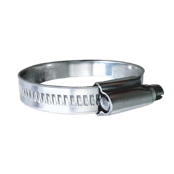 Trident Marine 316 SS Non-Perforated Worm Gear Hose Clamp - 15/32" Band - (7/8" 1-1/4") Clamping Range - 10-Pack - SAE Size 12 [710-0341] - Houseboatparts.com
