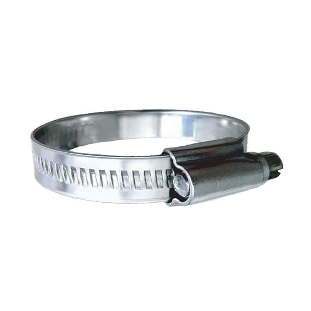 Trident Marine 316 SS Non-Perforated Worm Gear Hose Clamp - 15/32" Band - (3/4" 1-1/8") Clamping Range - 10-Pack - SAE Size 10 [710-0581] - Houseboatparts.com