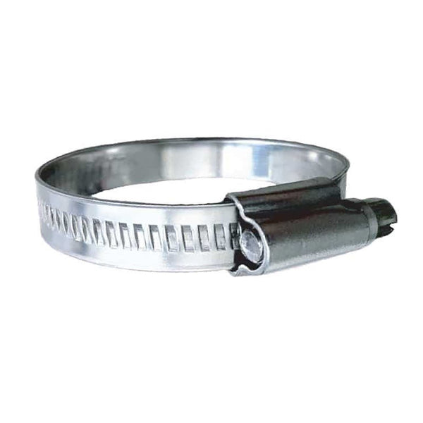 Trident Marine 316 SS Non-Perforated Worm Gear Hose Clamp - 15/32" Band - (1-1/16" 1-1/2") Clamping Range - 10-Pack - SAE Size 16 [710-1001] - Houseboatparts.com