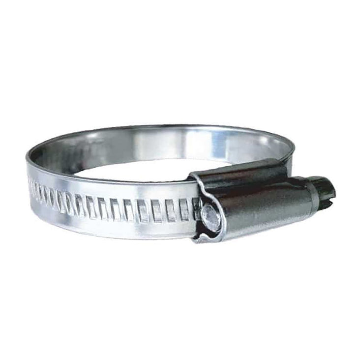 Trident Marine 316 SS Non-Perforated Worm Gear Hose Clamp - 15/32" Band - (1-3/4" 2-1/4") Clamping Range - 10-Pack - SAE Size 28 [710-1121] - Houseboatparts.com