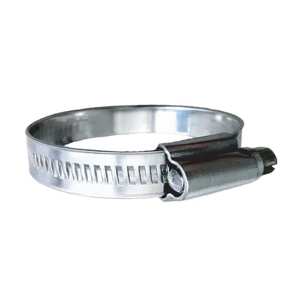 Trident Marine 316 SS Non-Perforated Worm Gear Hose Clamp - 15/32" Band - (1-1/4" 1-3/4") Clamping Range - 10-Pack - SAE Size 20 [710-1141] - Houseboatparts.com