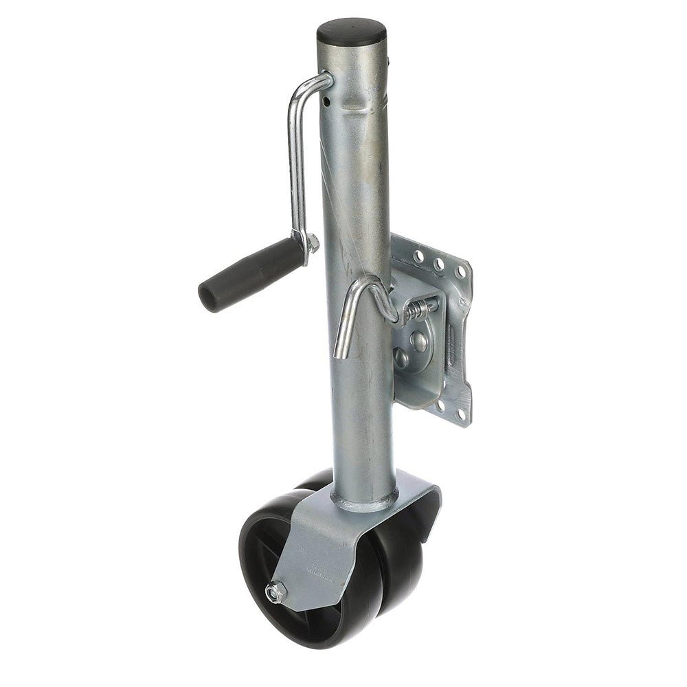 Attwood Fold-Up Trailer Jack - 1500 lb Capacity - Dual Wheel [11126-4] - Houseboatparts.com