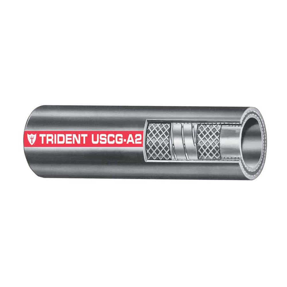 Trident Marine 1-1/2" x 50 Coil Type A2 Fuel Fill Hose [327-1126] - Houseboatparts.com