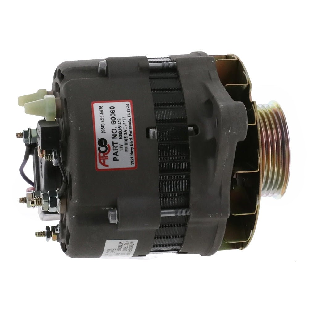 ARCO Marine Premium Replacement Alternator w/Multi-Groove Serpentine Pulley - 12V 65A [60060] - Houseboatparts.com