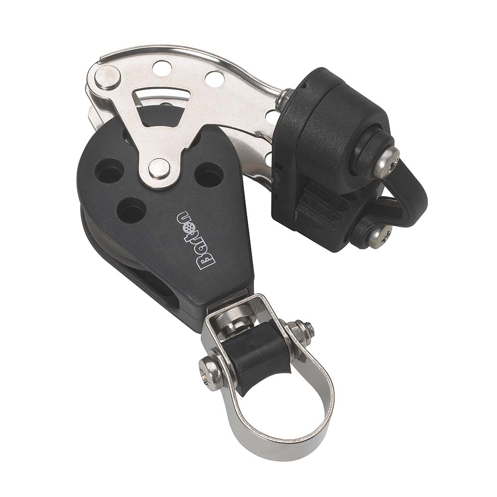 Barton Marine Size 3 Stanchion Lead Block - Single w/Becket Cam Cleat [N03591] - Houseboatparts.com