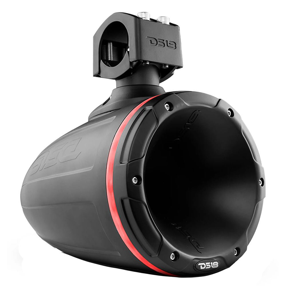 DS18 HYDRO 1.75" Driver Wakeboard Pod Tower Speaker w/Integrated RGB LED Lights - Black - 900W [NXL-XDT/BK] - Houseboatparts.com