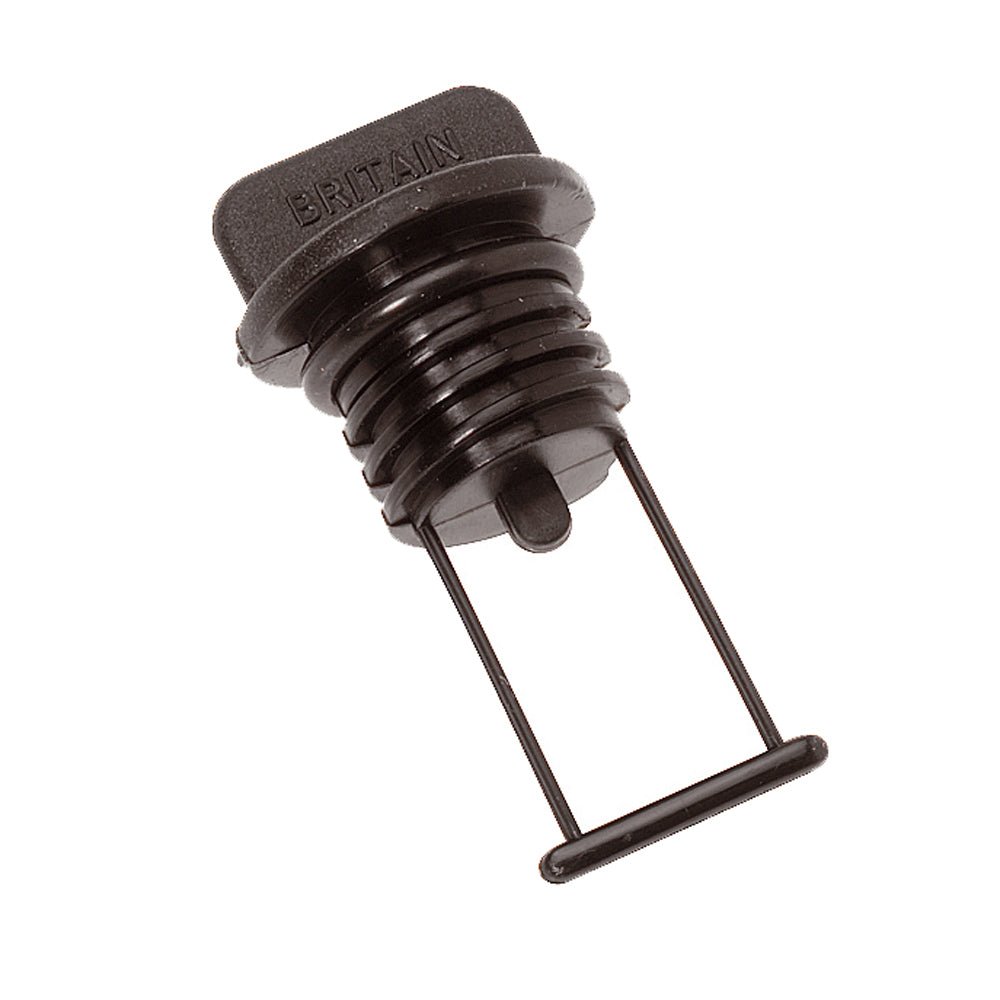 Barton Marine Drain Plug - Black 15mm (19/32") [42357] - Houseboatparts.com