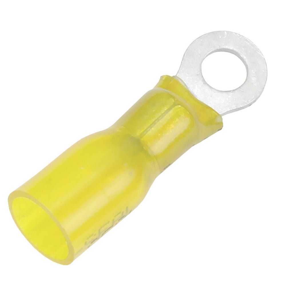 Pacer 12-10 AWG Heat Shrink Ring Terminal - #8 Stud Size - 3 Pack [TE10-8R-3] - Houseboatparts.com