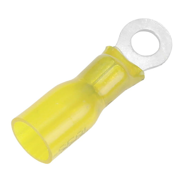 Pacer 12-10 AWG Heat Shrink Ring Terminal - #8 Stud Size - 25 Pack [TE10-8R-25] - Houseboatparts.com