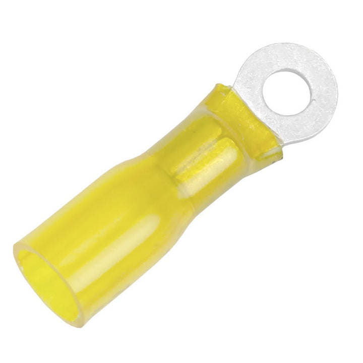Pacer 12-10 AWG Heat Shrink Ring Terminal - #10 Stud Size - 100 Pack [TE10-10R-100] - Houseboatparts.com