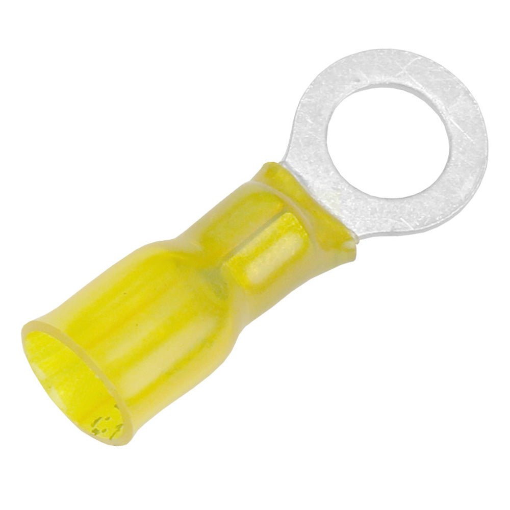 Pacer 12-10 AWG Heat Shrink Ring Terminal - 5/16" Stud Size - 100 Pack [TE10-56R-100] - Houseboatparts.com