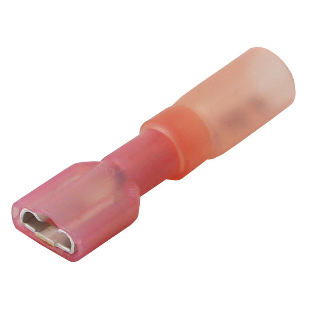 Pacer 22-18 AWG Heat Shrink Female Disconnect - 25 Pack [TDE18-250FI-25] - Houseboatparts.com