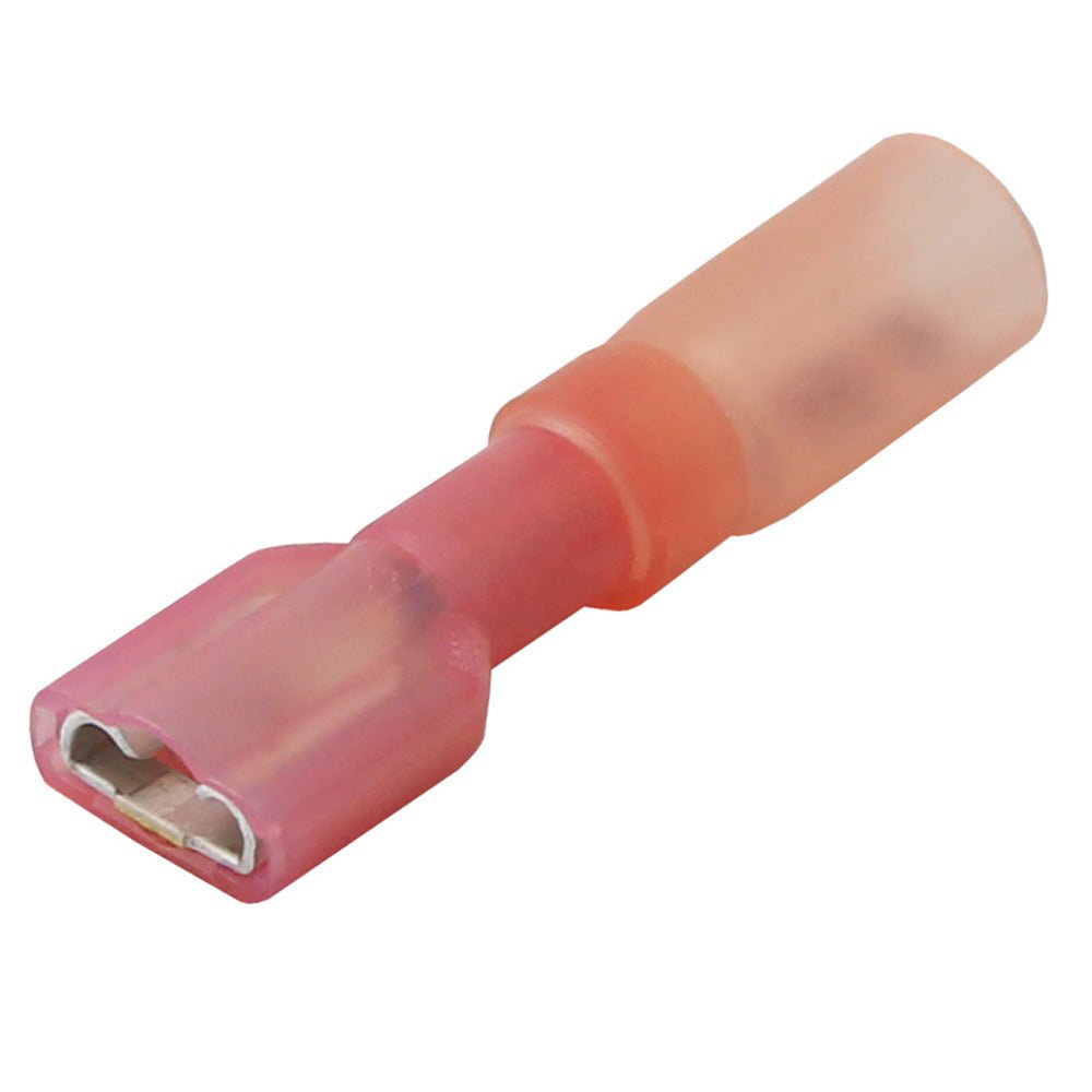 Pacer 22-18 AWG Heat Shrink Female Disconnect - 100 Pack [TDE18-250FI-100] - Houseboatparts.com