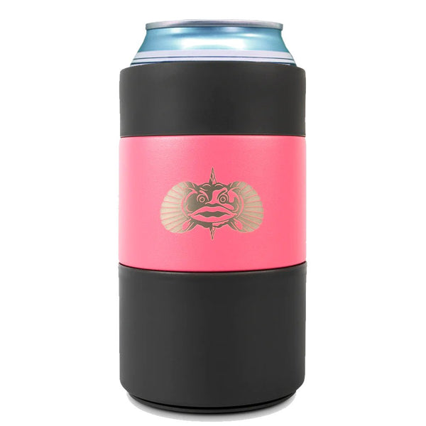 Toadfish Non-Tipping Can Cooler + Adapter - 12oz - Pink [1066] - Houseboatparts.com