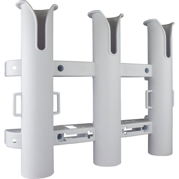 Sea-Dog Triple Threat Three Pole Rod Holder - White [325032-1] - Houseboatparts.com