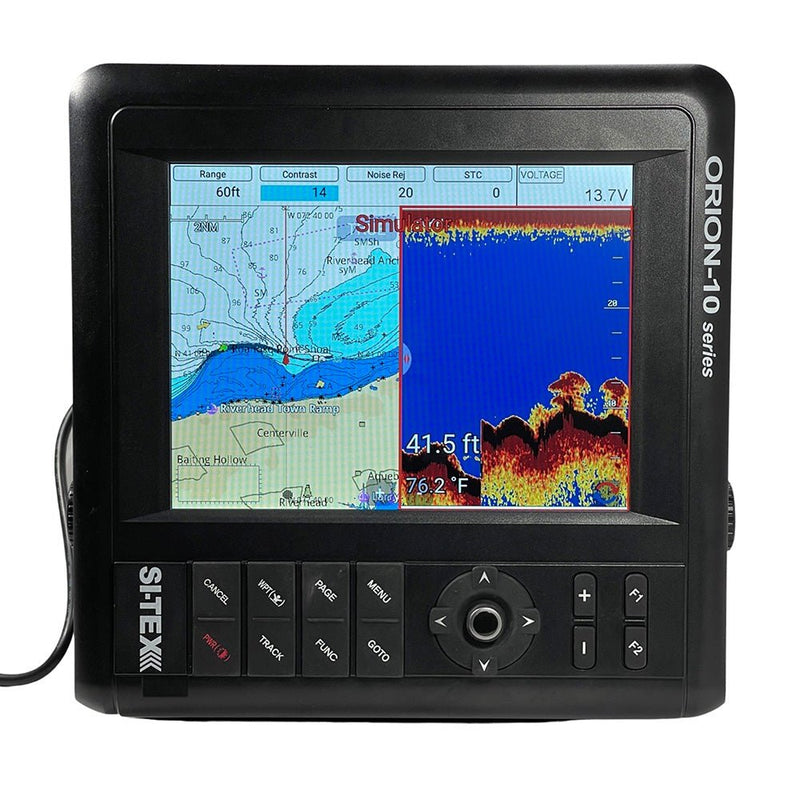 SI-TEX 10" Chartplotter System w/Internal GPS C-MAP 4D Card [ORIONC] - Houseboatparts.com