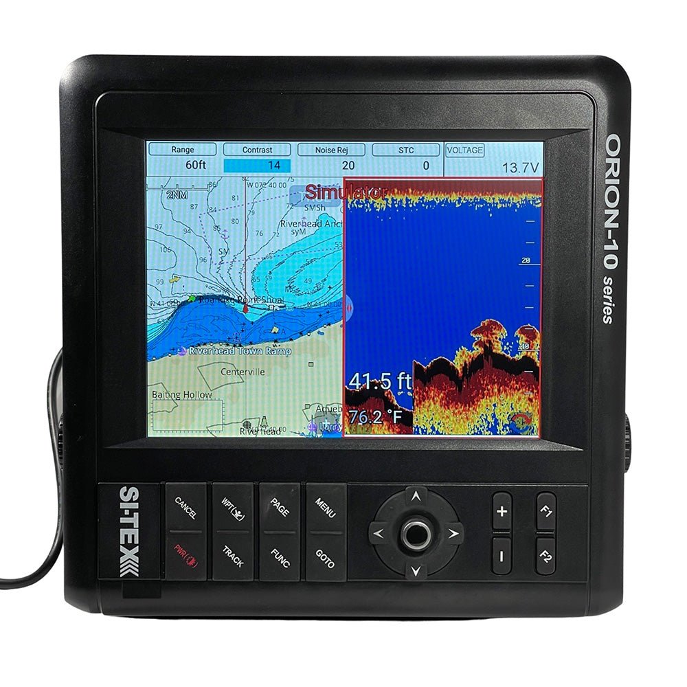 SI-TEX 10" Chartplotter/Sounder Combo w/Internal GPS C-MAP 4D Card [ORIONCF] - Houseboatparts.com