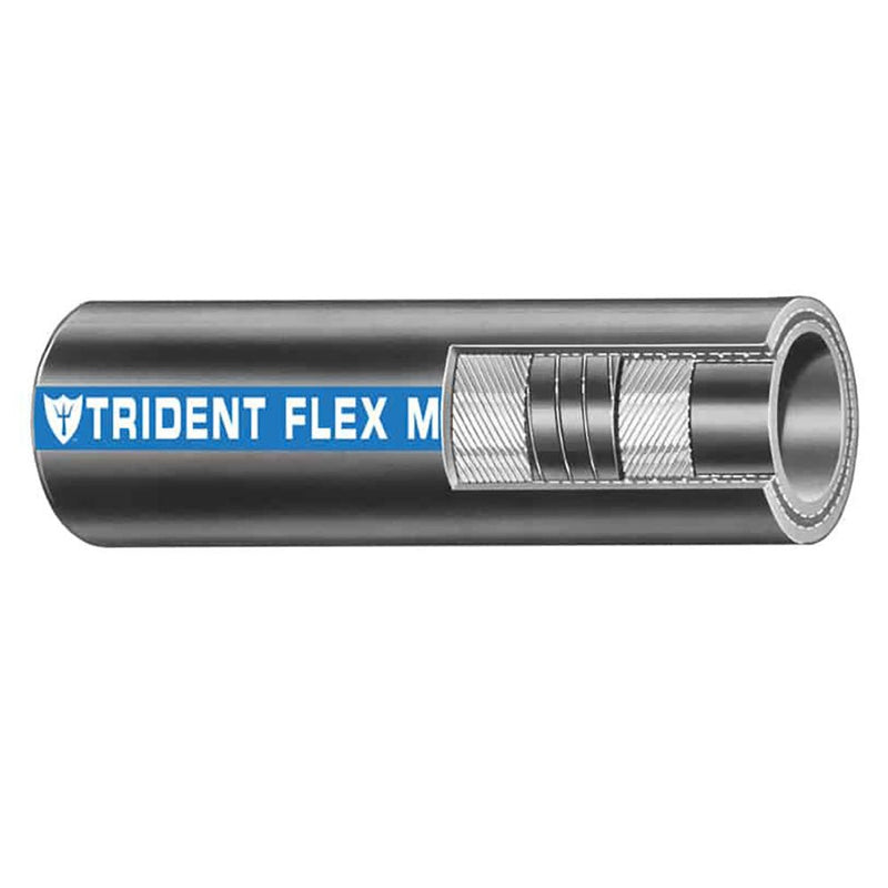 Trident Marine 1-1/2" Flex Marine Wet Exhaust Water Hose - Black - Sold by the Foot [250-1126-FT] - Houseboatparts.com