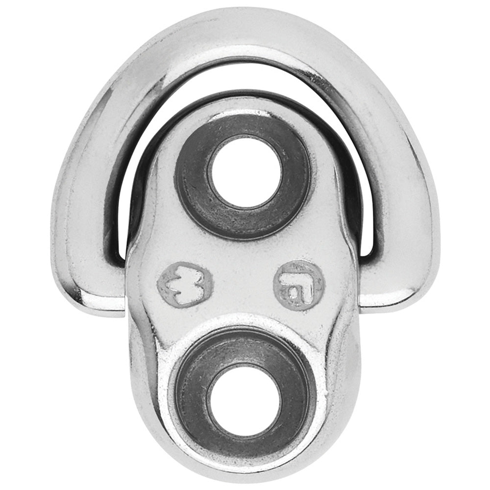 Wichard Folding Pad Eye - 6mm Diameter (15/64") - 2 Fixed Holes [6684] - Houseboatparts.com