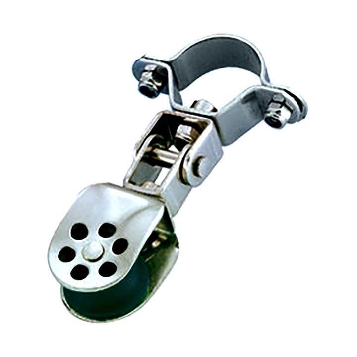 Wichard Stainless Steel Single Block - 25mm Sheave Diameter f/25mm Stanchion Pivoting [30125] - Houseboatparts.com